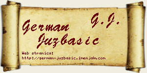 German Juzbašić vizit kartica